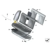 BMW G30 F90 M5 Galinio Sėdynės Isofix Dėklas Juodas Originalus 52207451008
