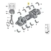 Bmw G30 G11 G12 G14 G15 G16 X5 G05 X6 G06 X7 G07 Guolis Rėmelis Geltonas Originalus 11217933648