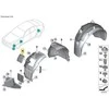 BMW G30 G11 priekinio sparno dangtis originalus 51717340199