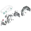 BMW G30 G31 PRIEKINIO RATO ARKOS KAIRĖS PUSĖS APATINIO SPARNO ĮDĖKLO DANGTIS ORIGINALUS 51757340743