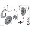 BMW G42 220d 230i M240i Raudonas Stabdžių Kaliperio Korpusas Originalus 34116897340
