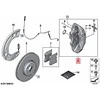 BMW G42 220d 230i M240i Raudonas Stabdžių Kaliperio Korpusas Originalus 34116897340