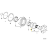 BMW Galinio Ašies Mažas Dulkių Dangtis E36 E34 E32 E38 Z3 Originalus 33131214059
