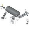 BMW Galinio Ausinės Šarvo Kairys Staklis F20 F21 F22 F30 F31 F32 F33 F34 F36 Originalus 18307620316