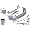 BMW Galinio Bumperio Prijungimas 3 F30 F31 Originalus 51128054200