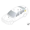 BMW Galinio Dešinio Stiklo Šoninės Langą Šviesos F30 F80 M3 Originalus 51357269554