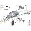 BMW Galinio Diferencialo Dulkės Anga E81 E87 E90 1 3 Serija Originalus 33127518511