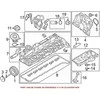 BMW galinio paskirstymo mechanizmo korpuso alkūninio veleno alyvos sandariklis 90X104X8.5 11147797490 originalus
