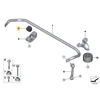 BMW Galinio Stabilizatoriaus Šarvuotės Guoliai 5 G30 7 G11 X3 G01 Originalus 33506861466