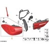 BMW Galinio Šviesos Dešinė Panelė X2 F39 2016 2019 Originalus 63217420738
