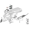 BMW Galvos Aparato Išorinės Detalės F30 F80 F31 F32 F82 Originalus 51459240366