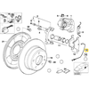 BMW Galvos Stabdžių Dėžių Sensorius Originalus 34351181342