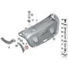 BMW Galvos Vandens Lietojo Viršutinio Kairiojo Galiuko Dangtelis 4 F82 M4 F33 F83 F36 Originalus 63217366067
