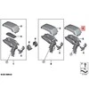 BMW I I3 I3s I01 i3 120Ah Rex 60Ah dangtelis Centrinė rankų atrama 51169330950 Originalus