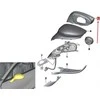 BMW I8 I12 priekinio dešinės pusės durelių veidrodėlio atraminis žiedas Originalus 51167393262