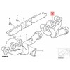 BMW Išmetimo Kolektorius Galinis E46 Z4 E85 E86 Originalus 11627833501