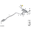 BMW Išmetimo Sistemos Šarnyras F40 F48 X1 F39 Originalus 18208580666