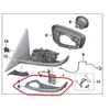 BMW Išorinio Veidrodžio Remonto Rinkinys G20 G21 2017 2019 Originalus 51168496665