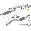 Bmw Išorinis Uodega Galo Dėžutė Juoda Chromas 1 E81 E87 E88 Originalus 18307805915