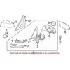 BMW Išorinis Veidrodis Kairysis Šildomas F32 F33 F36 Originalus 51167285149