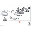 BMW Išorinis Veidrodis Kairysis Šildomas 5 F07 GT 530d 51167283667 Originalus