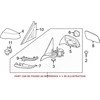 BMW Išorinis Veidrodis Kairysis Šildomas F32 F33 F36 Originalus 51167285149