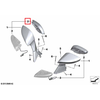 BMW K17 K19 Kairysis Veidrodis Stiklas Originalus 51168527283