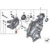 BMW K18 K19 C600 C650 Vandens siurblio korpuso tarpinė originali 11517729664