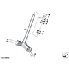BMW K21 K52 cilindro varžtas M8X45 8.8 MK ZN, originalus 07129907830