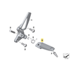 BMW K22 K40 K43 K73 Kairysis Pėdų Atlošas Originalus 46717660171