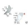BMW K25 0397 0397 0390 0480 Slipstream Deflektorius Dešinysis 46637727242 Originalus