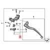 BMW K42 HP4 K46 S1000RR Pavarų perjungimo rankena su tarpine plokšte Originalus 32728527988
