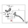 BMW K42 HP4 K46 S1000RR Pavarų perjungimo rankena su tarpine plokšte Originalus 32728527988