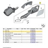 BMW K48 K61 0F53 0F12 veidrodėlis dešinėje 51168562354 originalus
