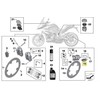BMW K49 0D13 0D23 0D33 0D43 galinės stabdžių trinkelės originalios 34218556442