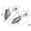 BMW K49 artimųjų šviesų priekinis žibintas 63128549850 originalus