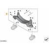 BMW K50 LED papildomų žibintų laikikliai originalūs 77511542180