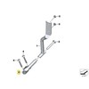 BMW K52 montavimo įspėjamojo žibinto laikiklis kairėje pusėje originalus 63178548569