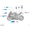 Bmw K66 M 1000 Rr Dekoratyvinis Uodega Originalus 51149830080