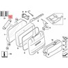 BMW K70 K72 0228 0B11 0B21 0B21 0B31 0B16 Apatinė pagalvėlė Originali 71607704398
