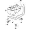 Bmw Kabelclip E36 Z3 1992 1999 Originalus 17112227543
