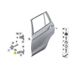BMW Kairysis Žemutinis Galinis Durų Šarnyras X3 X5 E70 Originalus 41527201301