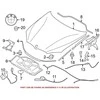 BMW kapoto sandariklis priekinis dešinysis 51767294512 originalus