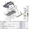 BMW karterio ventiliacijos žarna 3 krypčių žarna OES 11157559528 Originali