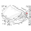 Bmw Kronšteinas OBD Gaubto Išleidimas E60 E61 51439143459