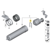 BMW kuro filtro šildytuvo pavasario spaustukas, originalus 13327789220