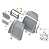 BMW LED Šviesos Įdėklas, Pagrindas Sėdės 5 F07 GT 7 F01 F02 F03 F04 X5 F15 X6 F16 Originalus 52107226812