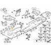 BMW Lenkgetriebe Abdeckung Kairys 5 E60 E61 6 E63 E64 Originalus 51717906521