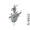 BMW M4 F33 F83 Langų pakėlėjas galinis dešinysis originalus 51357352750