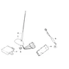 BMW MINI Antenos tvirtinimo veržlė Originali 65206925347